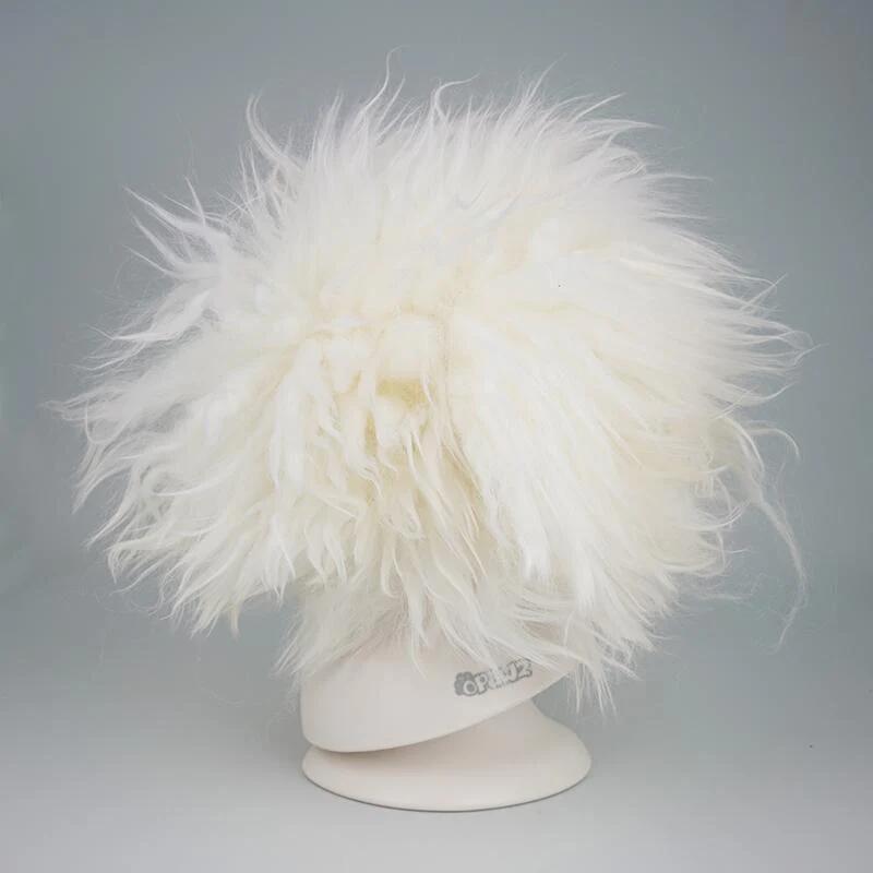 Perruque à Teindre Blanche pour Tête modeldog Opawz - ( a teindre)